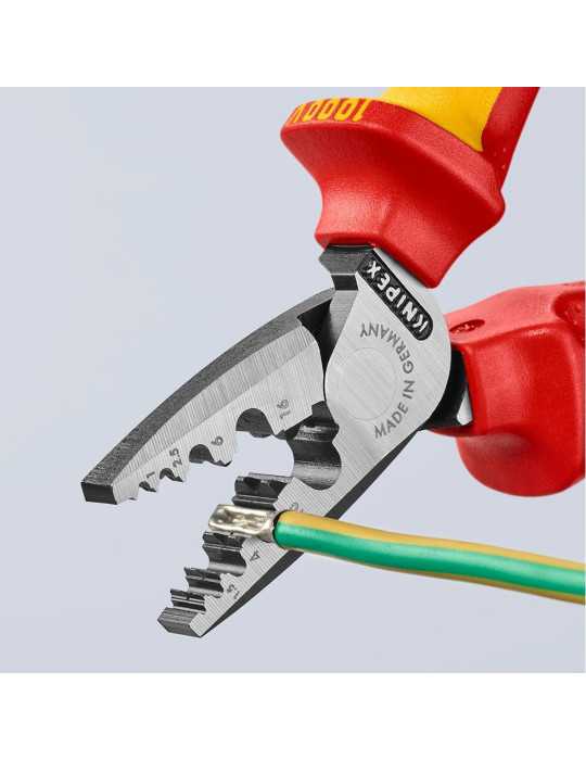 Alicates para Entallar Punteras 180 x 56 x 28 mm KNIPEX