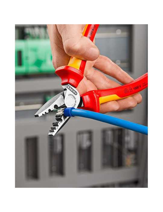 Alicates para Entallar Punteras 180 x 56 x 28 mm KNIPEX