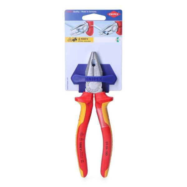 Alicates Universales 180 x 65 x 20 mm KNIPEX