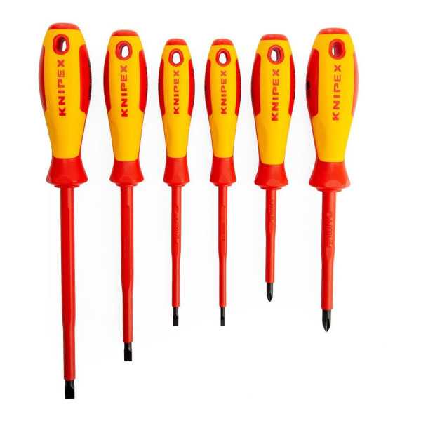 Destornilladores 1000V, Juego de 6 Piezas KNIPEX