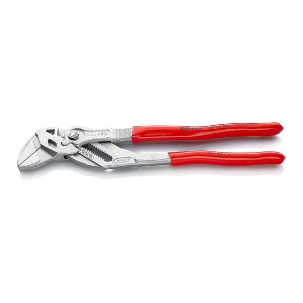 Tenazas Llave Alicate y Llave en una Sola Herramienta Recubiertos de Plástico Cromado 250 mm KNIPEX