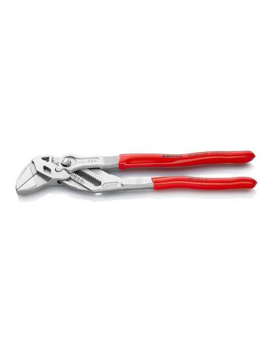 Tenazas Llave Alicate y Llave en una Sola Herramienta Recubiertos de Plástico Cromado 250 mm KNIPEX