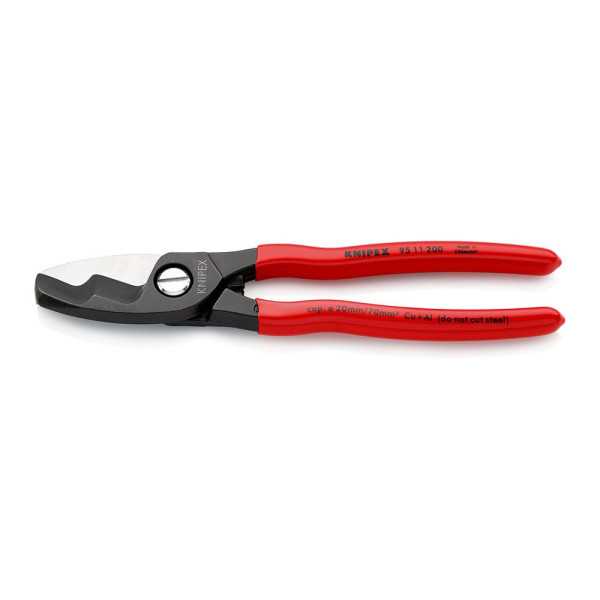 Tijera Cortacables con Filo de Corte 200 mm Ø20 mm / 70 mm² KNIPEX