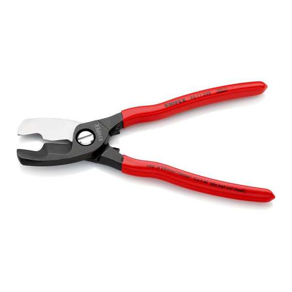 Tijera Cortacables con Filo de Corte 200 mm Ø20 mm / 70 mm² KNIPEX