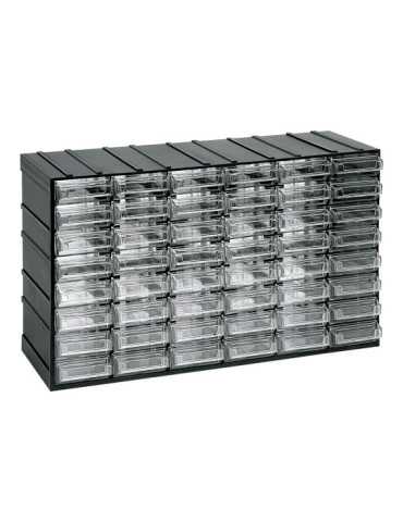 Cajonera Modular con 48 Cajones Transparentes, 382 x 148 x 230 mm ART PLAST