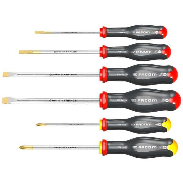 Destornilladores Protwist® Plano y Phillip, Juego 6 Piezas FACOM