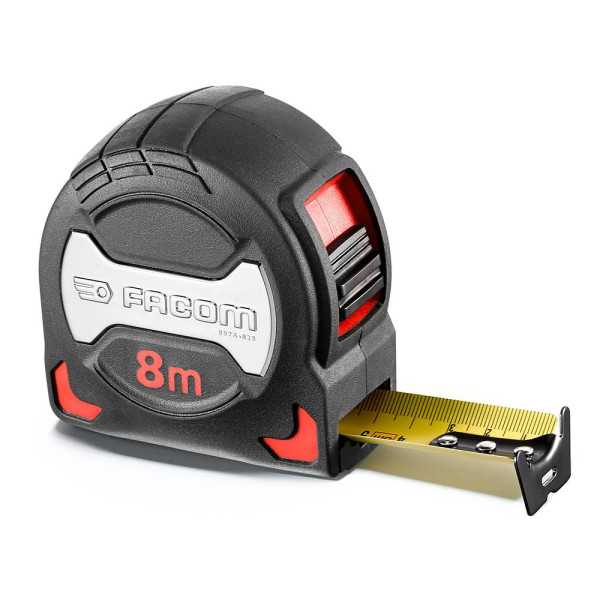 Flexómetro Serie Grip Bi-Material 8 m x 28 mm FACOM