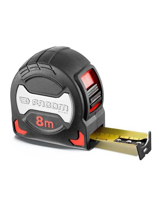 Flexómetro Serie Grip Bi-Material 8 m x 28 mm FACOM