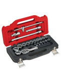 Llave de Carraca, Vasos y Accesorios de ½ pulg, Juego 22 Piezas FACOM