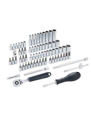 Llave de Carraca, Vasos y Accesorios de ¼ pulg, Juego 72 Piezas FACOM 2