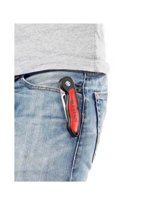 Navaja Pelacable con Muesca de Retención y Funda FACOM