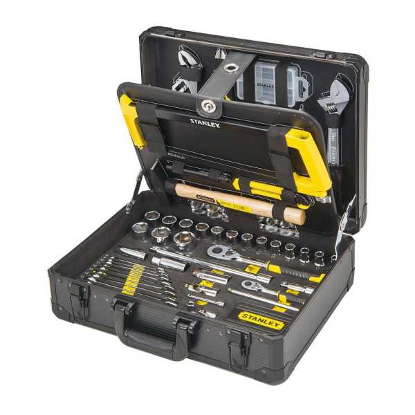 Kit de Mantenimiento con Maletín de Aluminio 142 Piezas STANLEY