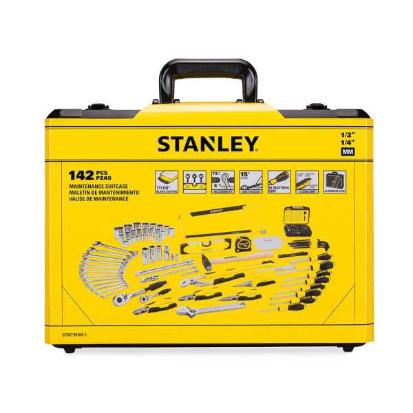 Kit de Mantenimiento con Maletín de Aluminio 142 Piezas STANLEY