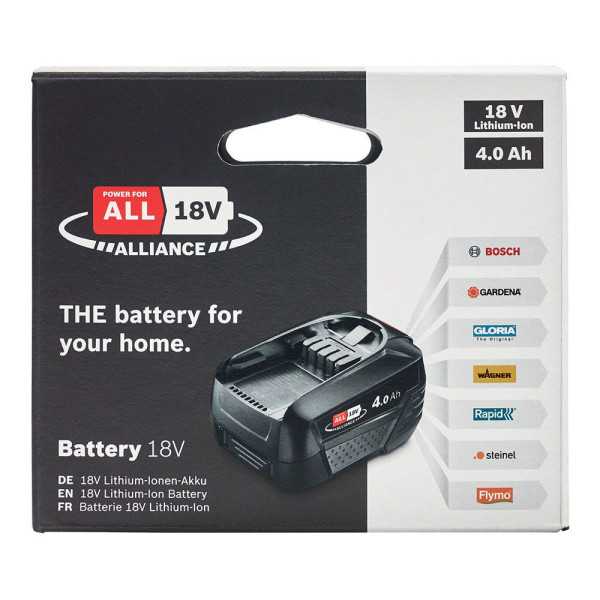 Batería 4,0Ah 18V P4A 5001519 BOSCH
