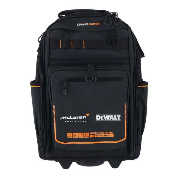 Mochila Portaherramientas con Ruedas, Edición Mclaren, IP54, 35 x 24 x 54 cm DEWALT