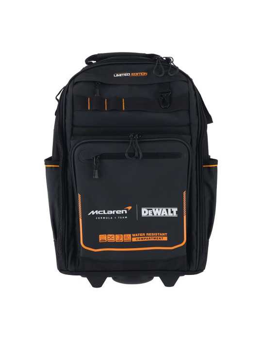 Mochila Portaherramientas con Ruedas, Edición Mclaren, IP54, 35 x 24 x 54 cm DEWALT