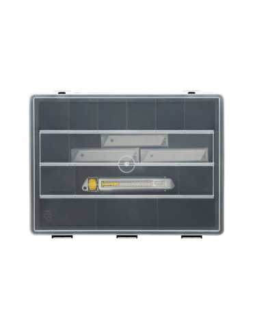 Cúter Metálico 18 mm + 50 Cuchillas + Organizador - Pack Interlock® STANLEY