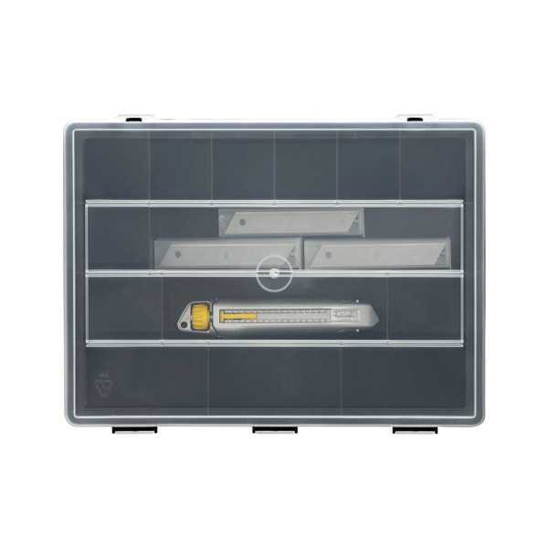 Cúter Metálico 18 mm + 50 Cuchillas + Organizador - Pack Interlock® STANLEY