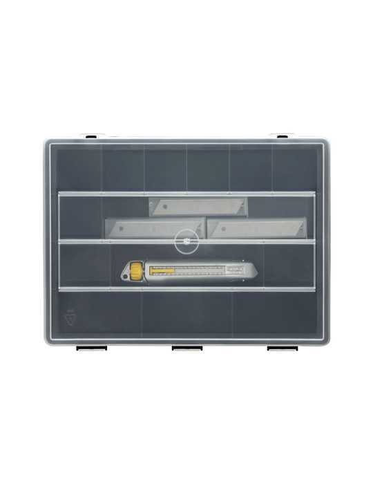 Cúter Metálico 18 mm + 50 Cuchillas + Organizador - Pack Interlock® STANLEY