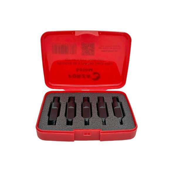 Puntas Extractoras M2,5-M10 Phillips/Allen, 5010M, Juego de 5 Piezas FORZA