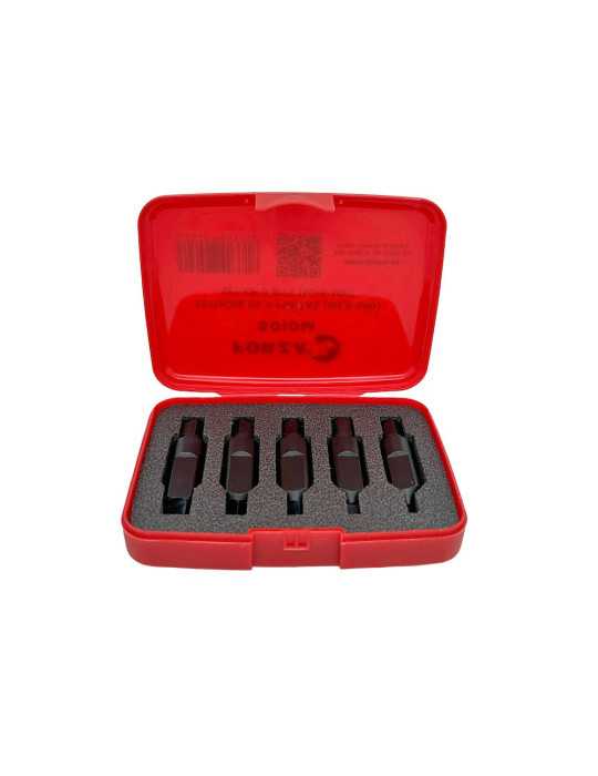 Puntas Extractoras M2,5-M10 Phillips/Allen, 5010M, Juego de 5 Piezas FORZA