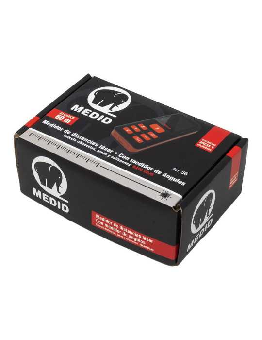 Medidor de Distancia Láser Rojo 60 m MEDID
