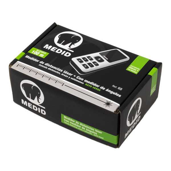 Medidor de Distancia Láser Verde 100 m MEDID