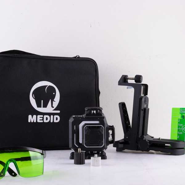 Nivel Láser Mini 4D Autonivelante, Verde, con Alcance 30 m MEDID