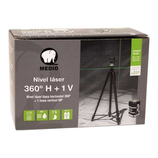 Nivel Láser Verde 360° H + 1 V MEDID