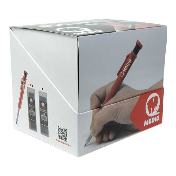 Marcador Portaminas + Recambios, Expositor 20 + 20 uds MEDID