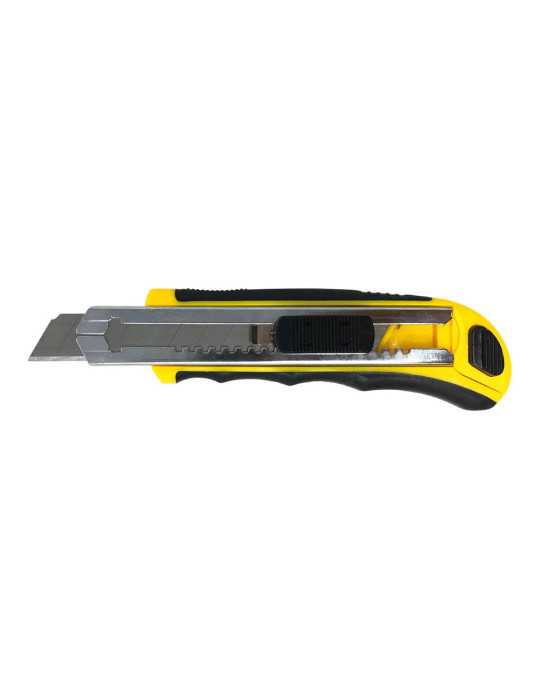 Cutter con Cambio de Cuchilla Automático 18 mm + 8 Cuchillas de Recambio, Expositor 24 uds MEDID
