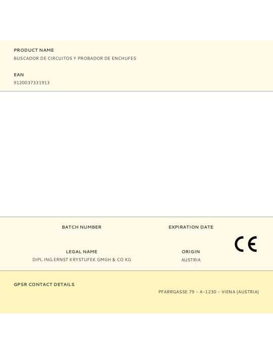 Buscador de Circuitos y Probador de Enchufes PANCONTROL
