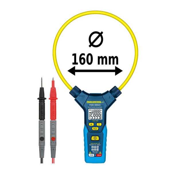 Pinza Amperimétrica Digital Flexible Pan 3000A+ PANCONTROL