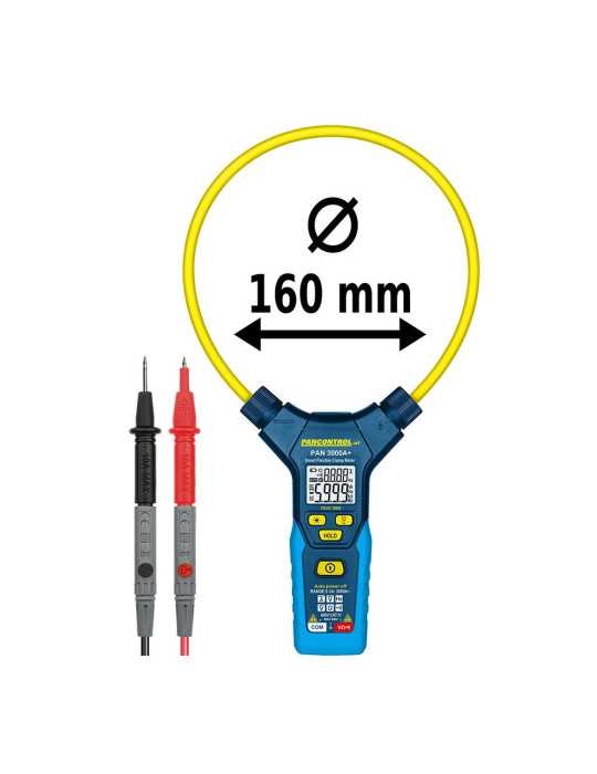 Pinza Amperimétrica Digital Flexible Pan 3000A+ PANCONTROL