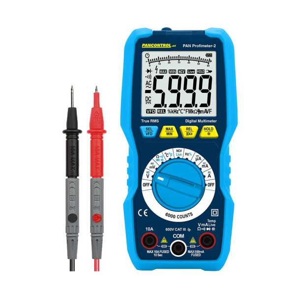 Multímetro Digital Pan PROFIMETER-2 Cat Iii 600 V PANCONTROL