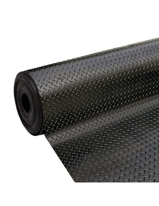 Alfombra Caucho-Goma Diamantes 1 x 10 m GOL
