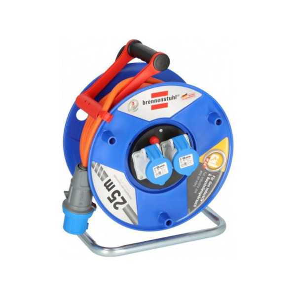 Enrollacables 25 m 3 G 2,50 mm² 2 Tomas Cee 230V / 16A IP44 BRENNENSTUHL