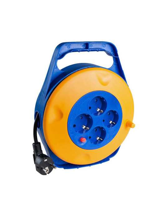 Enrollacables 10 m 3 G 1,50mm² 4 Tomas Bipolares con T/Tl SOLERA