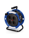 Enrollacables 15 m 3 G 1,50 mm² 4 Tomas Bipolares con T/Tl Profesional con Protector Termico EDM