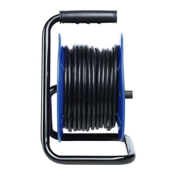 Enrollacables 50 m 3 G 1,50 mm² 4 Tomas Bipolares con T/Tl con Protector Térmico EDM
