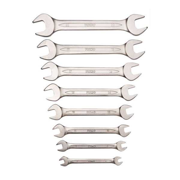 Llave Fija 6 - 22 mm, Juego de 8 Piezas IRIMO