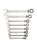 Llave Combinada con Carraca Fija 8 - 19 mm, Juego 8 Piezas IRIMO