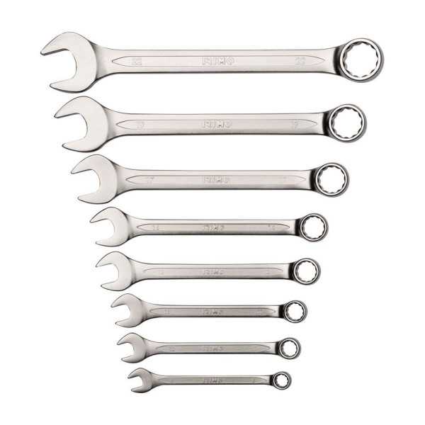 Llave Combinada 8 - 22 mm, Juego 8 Piezas IRIMO