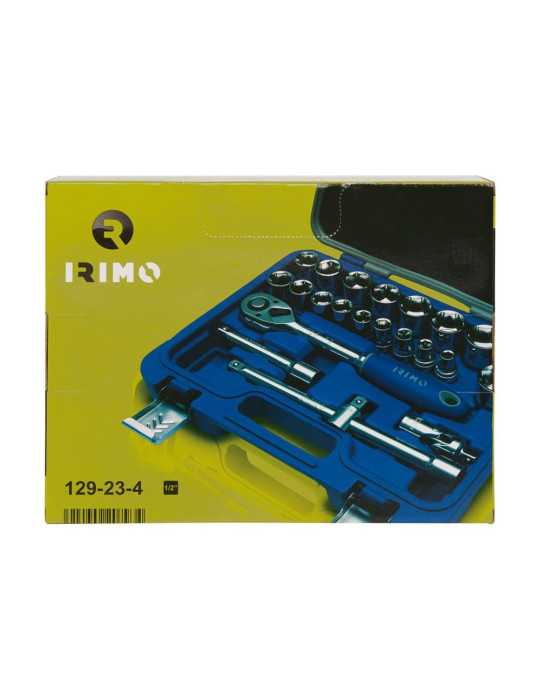Llave de Carraca ½ pulg, Vasos Hexagonales 8 - 32 mm, Juego 23 Piezas IRIMO
