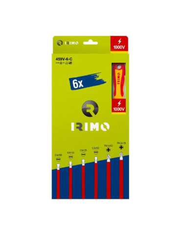 Destornilladores 1000V 4 Planos, 2 PH, Caja Cartón, 6 Piezas IRIMO