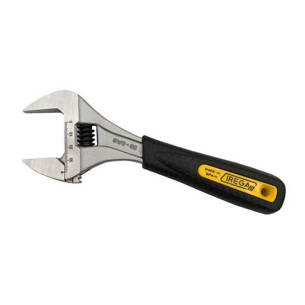 Llave Ajustable de Gran Apertura de 6 pulg y 8 pulg. Expositor de 12 unidades IREGA