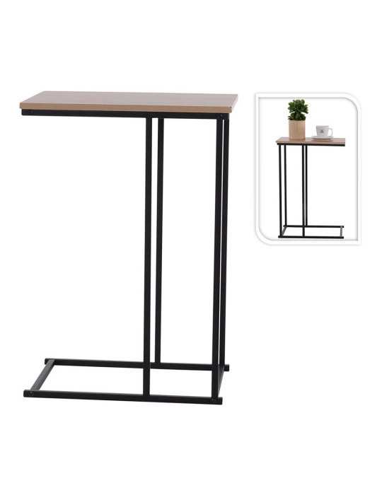 Mesa Auxiliar Tapa MDF Natural, 400 x 260 x 580 mm BASICS