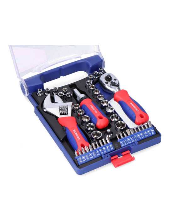 Conjunto de Herramientas Cortas de 46 Piezas WORKPRO
