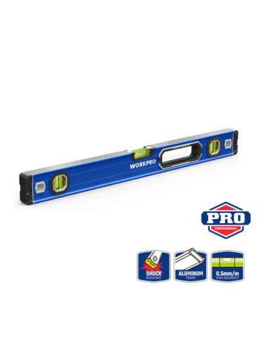 Nivel de Burbuja Pro con Base Magnética 60 cm WORKPRO 2