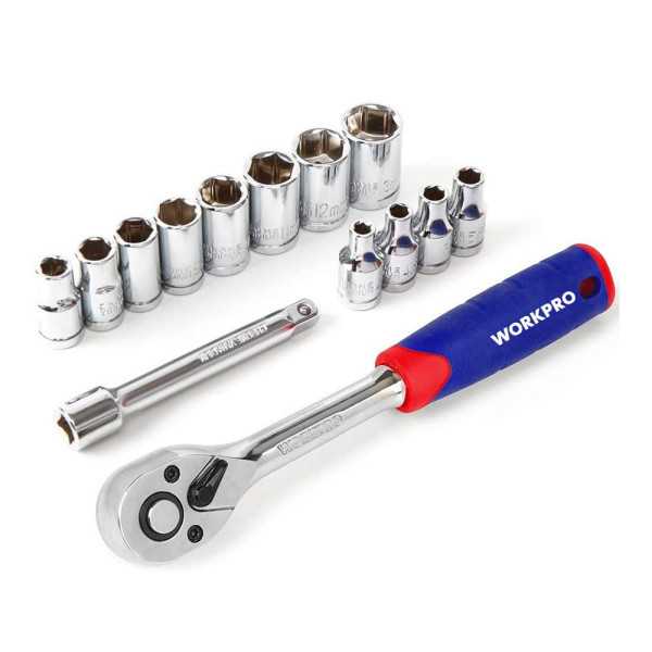 Llave de Vaso 3/8 pulg, Juego 14 Piezas WORKPRO